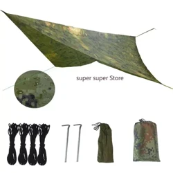 Cysgodlen Tarp gwrth-ddŵr Cysgod Pabell Gardd Ultralight Canopi Heulwen Gwersylla Awyr Agored Hammock Twristiaid Cysgodfa Haul Traeth