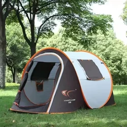 Automatesch Picknick Camping Zelt, Waasserdicht Duebelschicht Wanderzelt, Strand Sonneschutz, Anti UV Ënnerdaach, Fëscherei Wandern Vëlo