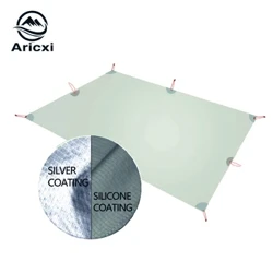 Aricxi Ultralight Tarp Hafif MINI Güneş Barınağı Kamp Mat Çadır Ayak İzi 15D Naylon Silikon gümüş kaplı enda Para Carro