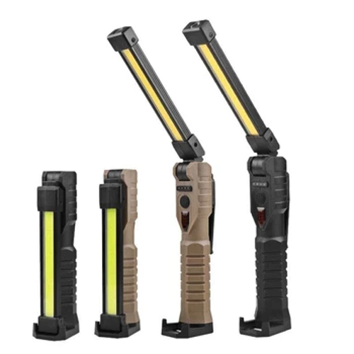 USB Rechargeable LED Work Light 1000 Lumens COB Lantern me ka Power Capacity Indicator i mālama ʻia ke kukui no ka hoʻoponopono kaʻa waho.
