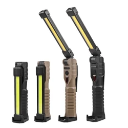 USB Rechargeable LED Work Light 1000 Lumens COB Lantern with Power Capacity Indicator Handled Flashlight for Outdoor Car Repair