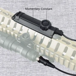 Pwysau Tactegol Swyddogaeth Ddeuol Swich Pell SF Plug Fit Fit SureFire M300 M600 Arf Flashlight Momentary Cyson Rheilffyrdd 20mm