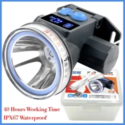 Super lang 40 timers arbejdstid LED genopladelig dykkerlygte dykkerlommelygte pandelampe fiskeri/jagt/camping lommelygte