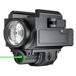 800 Lumens Weapon Gun Light Red Green Laser Sight Pistol Light Red Green Dot Sight Combo Rechargeable Flashlight no Picatinny