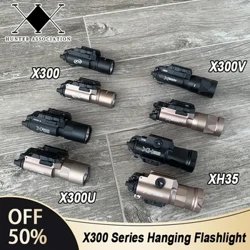 Chiến Thuật Surefir X300 X300U Cực X300V XH35 Kim Loại Súng Ngắn Súng Nhấp Nháy Đèn LED Phù Hợp Với 20 Mm Đường Sắt Airsoft Treo Săn Bắn Đèn Pin