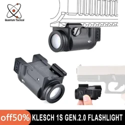 Tactical Zenit Klesch 1S GEN.2.0 Flashlight Airsoft Weapon Hanging LED Weapon Scout Light Pistol Hunting Lamp Para sa Glock 17 19