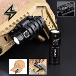 WADSN Tactical Helmet Light FAST Kypärä Taskulamppu Mini Asevalo Airsoft Metsästys Zoom kohdevalo Strobe Survival Turvavalo