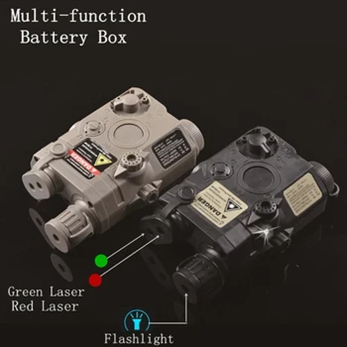 1PC Multi-Funktioun Taschenlamp PEQ 15 UHP Green IR Laser Sight mat Batterie Charger Juegd Accessoiren