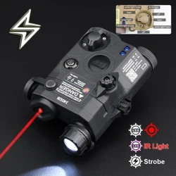 WADSN Airsoft UHP AN PEQ-15 PEQ15 LA5C Rød prikk Grønn Blå IR Fylllys Laser Indikator Våpen Scout Light LED Strobe Lommelykt