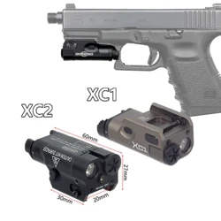 Oirbheartaíochta SureFire XC1 XC2 faoi stiúir Flashlight Uasghrádú Miotail Piostail Tóirse Glock 17 18C 19 Airsoft Airm Gunna Solas Lantern