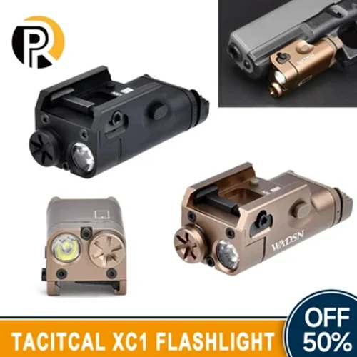 Tactical Airsoft Metal WADSN XC1 Tochi MINI LED Weapon Scout Hunting Gun Light Fit 20MM Picatinny Rail Glock 17 18C G19
