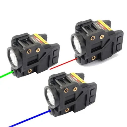 Tactical 500 Lumens lommelykt med lasersikte combo Passer for Picatinny Rail Mount Nylon konstruksjon Jakt Airsoft Pistols