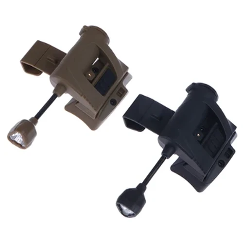 Solas clogad Airsoft Oirbheartaíochta 3Mód Faoi stiúir Clogad Muirear Tóirse Soilse Ceann clogad Coigilte fuinnimh Flashlight Láidir