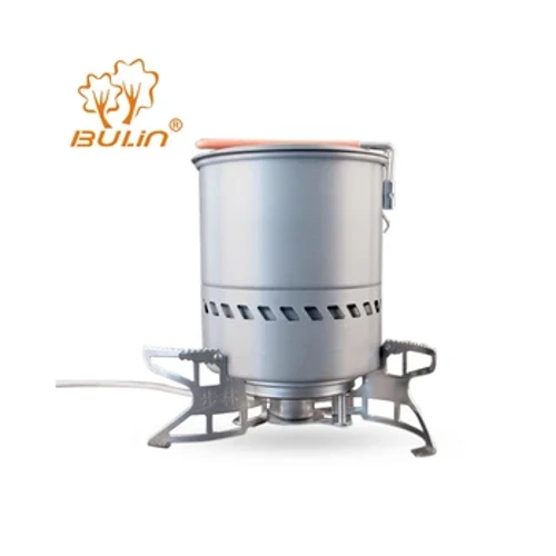 Bulin Fast-Heizung Kachgeschir Set fir Camping a Rees mat Gasofen an 1,5L Pot