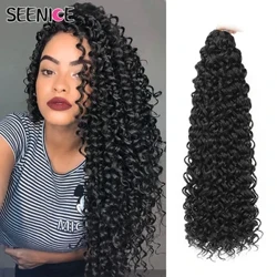 Ocean Wave Flätning Hårförlängningar Virkade flätor Syntetiskt hår MAZO Afro Curl Ombre Lockigt Blond Water Wave Flätor för kvinnor