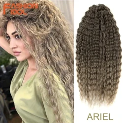 Ariel Hair Synthetic Twist Crochet Curly Hoer 24 Zoll Water Wave Braid Hoer Ombre Blond Brown Deep Wave Braiding Hoer Extension