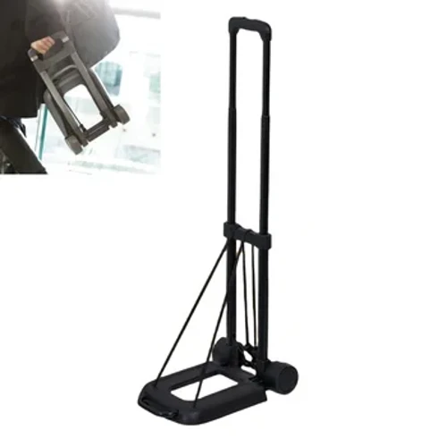 Carrinho de bagagem estilo alemão, carrinho de acampamento ao ar livre, dobrável, portátil, viagem, retrátil, haste de tração, carrinhos de compras, novo