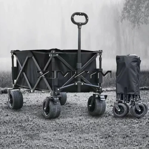 Tralaí Campála Allamuigh 10Inch Cart Stórála Fillte Campála Inaistrithe Le haghaidh Soláthairtí Campála Allamuigh