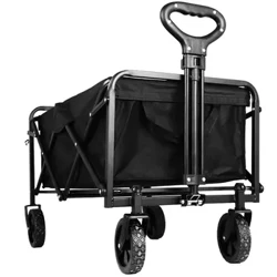 Heavy Duty Stor kapacitet hopfällbar vagn Shopping Strand Trädgård Dragvagn Hopfällbar hopfällbar Utomhus Bärbar Utility Cart