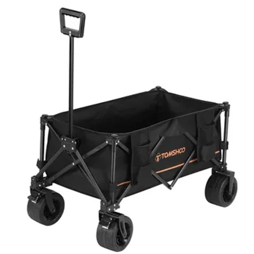 Tomshoo Xe đẩy gấp có thể gập lại/Toa xe cắm trại công suất lớn di động/Xe đẩy có thể gập lại trên mọi địa hình Dụng cụ cắm trại mát mẻ