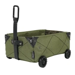 Cert Traeth Plygu Collapsible Traeth Plygu Cyfleustodau Wagon Gardd Cert Wagen Awyr Agored gydag Olwynion ar gyfer Gwersylla Ardd Traeth