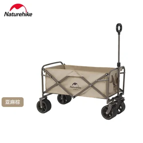 Naturehike Outdoor kokoontaittuva vaunu Kannettava jarrutettava Camp Trolley Picnic Cart