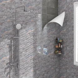 40Cm Đá Cẩm Thạch Tự Dính Giấy Dán Tường Lá Nhôm Dán Tường Chống Thấm Nước Tiếp Xúc Giấy Cho Nhà Bếp Trang Trí Phim Trang Trí Nhà