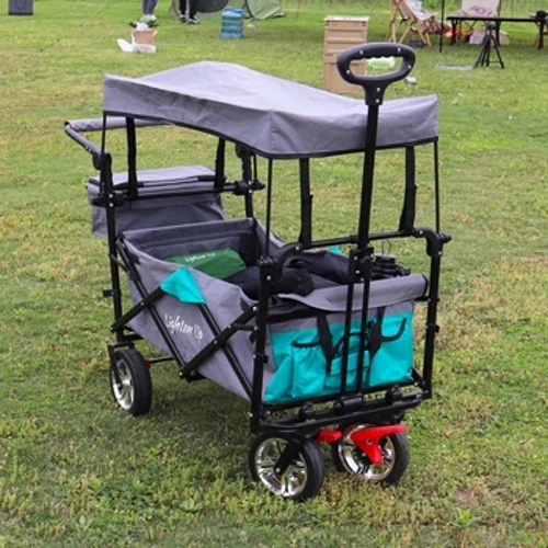 Lighten Up Outdoor Garden Park Utility Kids Wagon Преносима плажна количка Количка Къмпинг Сгъваема сгъваема количка 캠핑용품