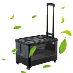 Cairteacha Rothaí Infhillte Do Champála Allamuigh Picnic Carranna Taisteal Uilíoch Uilíoch Tralaí Infhillte Gluaisteáin Rothaí Inchoigeartaithe Stackable