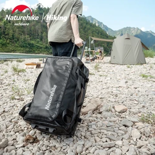Naturehike Du Lịch Cắm Trại 3 Kích Thước Bảo Quản Xe Đẩy Ốp Lưng Di Động Dung Lượng Cao Làm Dày Nhựa PVC Chống Thấm Nước Cốp Xe Hộp Hành Lý 55L/85L/