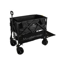 Mountainhiker Camping Trolley Malaking Space High Load Capacity Trolley Outdoor Foldable Portable Double Decker Camp Dining Trolley