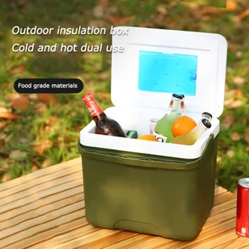 6L/13L Di Động Cắm Trại Mát Hộp Ngoài Trời Mát Tủ Lạnh Bia Nước Uống Làm Mát Xô Giữ Thực Phẩm Tươi Xe Lạnh hộp đựng đá