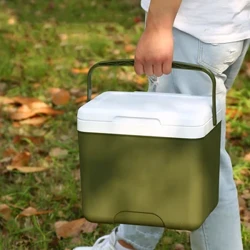 กลางแจ้งCoolerกล่องแบบพกพาCampingตู้เย็น 13L Fresh-Keeping Incubatorขนาดใหญ่ความจุรถถังน้ำแข็งCampingอุปกรณ์บาร์บีคิว