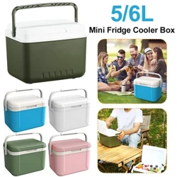 5L/6L Mini Auto Koelkast Draagbare Camping Koelbox Outdoor Bier Sap Drank Koeling Emmer Voedsel Houden Verse koude Ijs Case