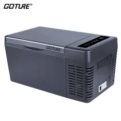 Goture 18L 28L Kulkas Mobil Portabel Luar Ruangan Pendingin AC/DC Pendingin Cepet Freezer 60W/45W untuk Mobil RV Camping Perjalanan Kulkas