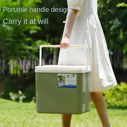 Große Kapazität, 6 Liter Kühlbox, Aufbewahrungsbox für Lebensmittel für draußen, tragbare Auto-Camping-Grill-Isolierbox