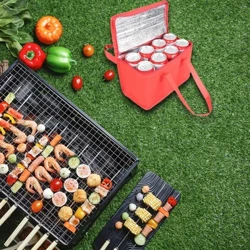 Piknik uchun yig'iladigan izolyatsiya sumkasi Portativ tushlik sovutgich sumkasi Ichimlik tashuvchisi izolyatsiyalangan sumkalar Pivo yetkazib berish lager uskunalari sovutgich qutisi
