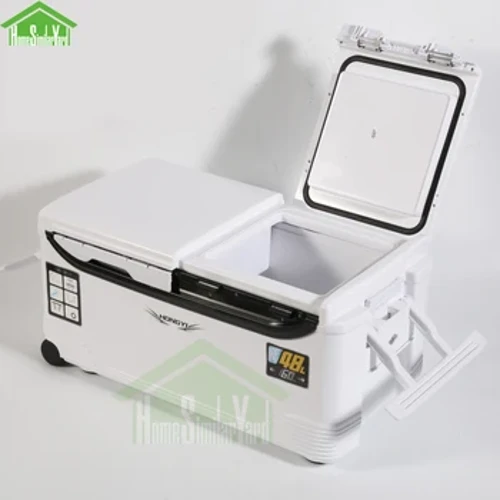 40-48L Camping Cooler Pusa Picnic Fagogota Tele gafatia feavea'i Taofi le malulu Pusa Trolley 10-72H Insulation Teuina Mea'ai