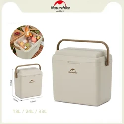 I-Naturehike New Camping Portable Insulation Case Outdoor Ice Box Camping Box Refrigerated Box 13L/24/33L Ipikiniki Yokudla Ibanga Lokupholisa Ibhokisi