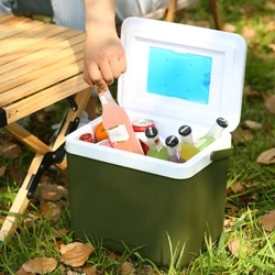 6L/13L Portable Camping Cooler Box Panlabas na Cooler Refrigerator Beer Juice Drink Cooling Bucket Food Keeping Fresh Car Cold Icebox