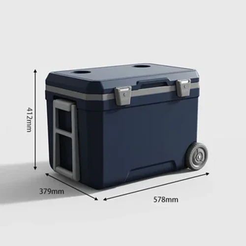 Grote Capaciteit Koeler Koelbox 45L Outdoor Camping Volwassen Voedsel Verse Drank Koeler Isoleren Barbecue Picknick Boot Vissen Koelbox 6kg