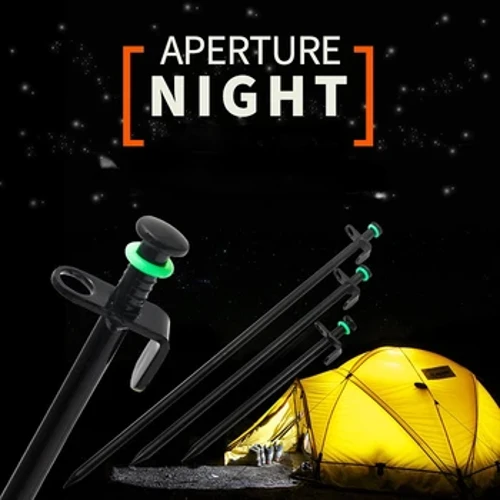 10/20PCS Fluorescente Tenda In Silicone Chiodo Anello Luminoso a forma di O Canna Da Pesca Anelli Luce di Notte Tende Da Campeggio All'aperto accessori