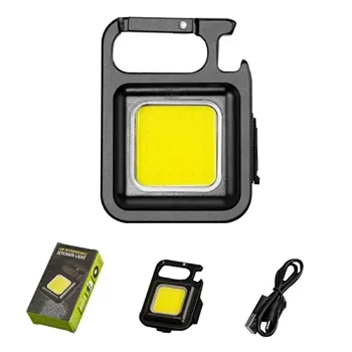 Ánh sáng mạnh Móc khóa mini cầm tay Đèn pin nhỏ Sạc công việc cắm trại Đèn LED sửa chữa ô tô đa chức năng