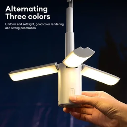 Faltbares USB-aufladbares Zelt-Campinglicht 4000 mAh Reiselaternen Outdoor-Notbeleuchtung LED-Campinglampe Party-Tools