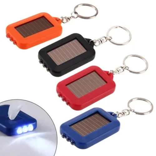 Solar Power Keychain Taskulamppu Kannettava lyhty taskulamppu aurinko-LED-valo ulkona retkeilyretkeily hätävalo selviytymistyökalu