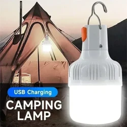 60 W:n hätävalo ulkoretkeilytarvikkeet Edc Outdoor USB Ladattava LED-lamppu lyhty Vaellus Urheilu Viihde