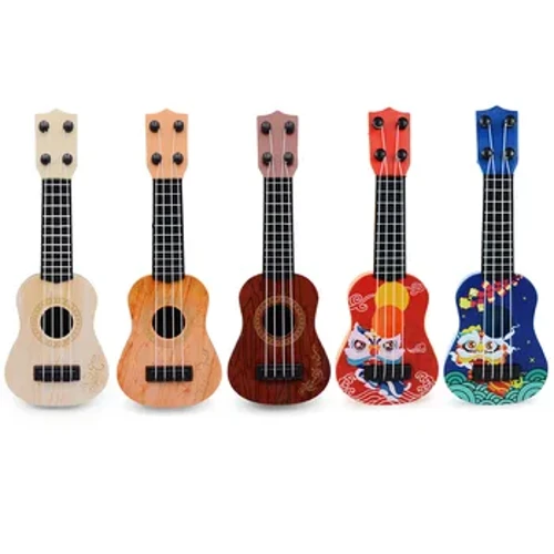 Gitâr Clasurol 9 modfedd Ukulele Acwstig Ukulele Soprano Offerynnau Cerdd Tegan Cerdd Bach i Ddechreuwyr Plant