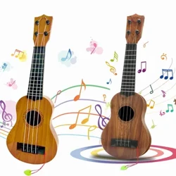 Kids Toy Ukulele Kids Guitar With Pick Musical Toy 17 Inch 4 Strings Educational Musical Instrument for Toddlers and Preschooler