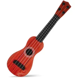 Ukulele hangszer Ukulele akusztikus kis gitár fa szemcsés ukulele 4 húros gitár gyerekeknek kezdőknek ajándék 38 cm 15 hüvelykes