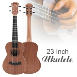 21/23/26 Inch Tenor Ukulele konserti Akustiki gitara kesiş 4 setirli gitara Mahogany agaç Ukelele Gawaýi Soprano Ukulele